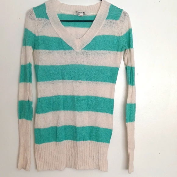 Forever 21 Sweaters - Women's Striped Sweater - Forever21